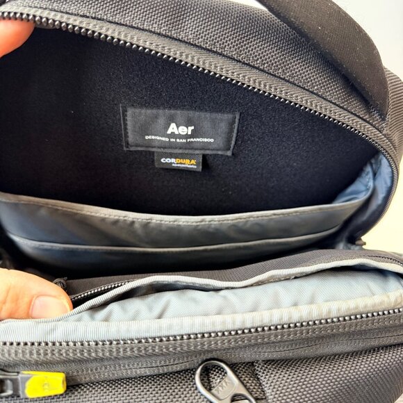 Aer Fit Pack 3 Black Gym Work Backpack Ballistic Nylon Laptop Bag - Picture 8 of 11